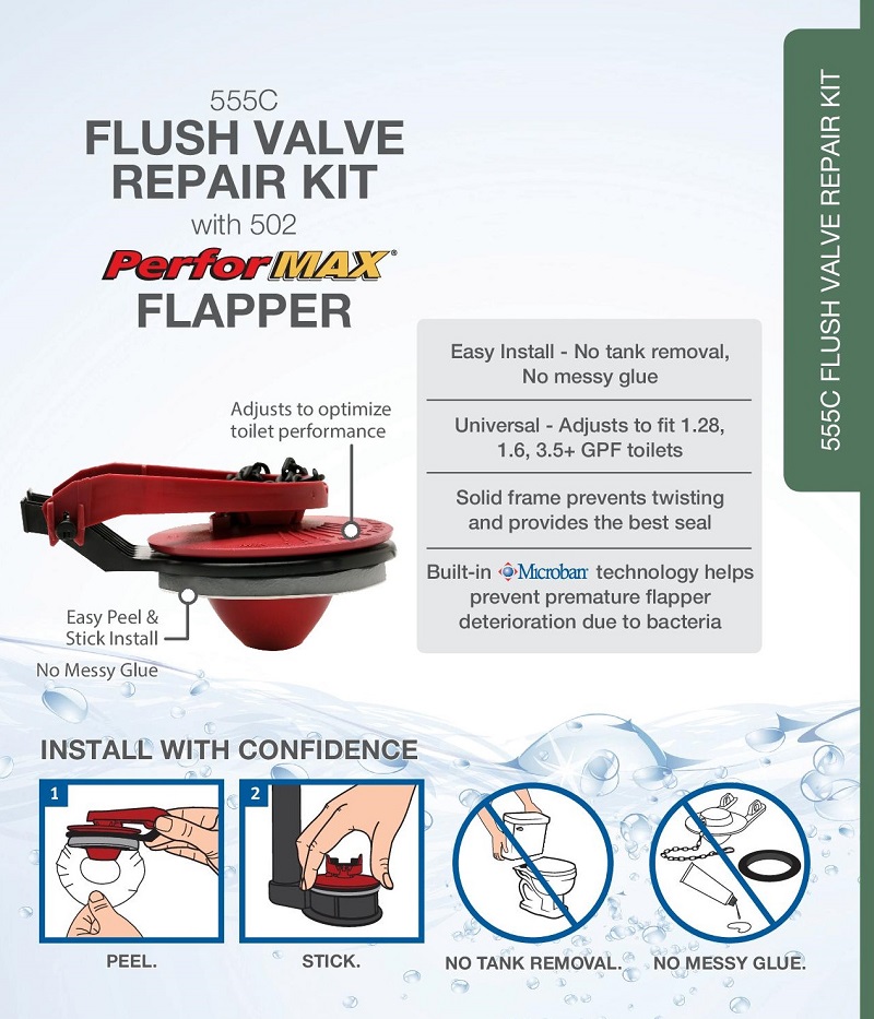 Fluidmaster 2 in. Universal Flush Valve Repair Kit555CRP8 The Home Depot